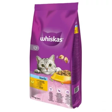 Whiskas száraztáp steril csirkés 1kg