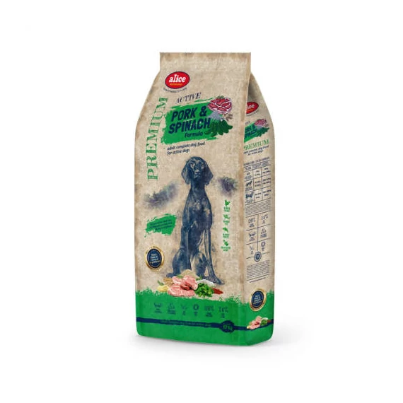 Alice PROFESSIONAL Adult Active pork spinach 17kg